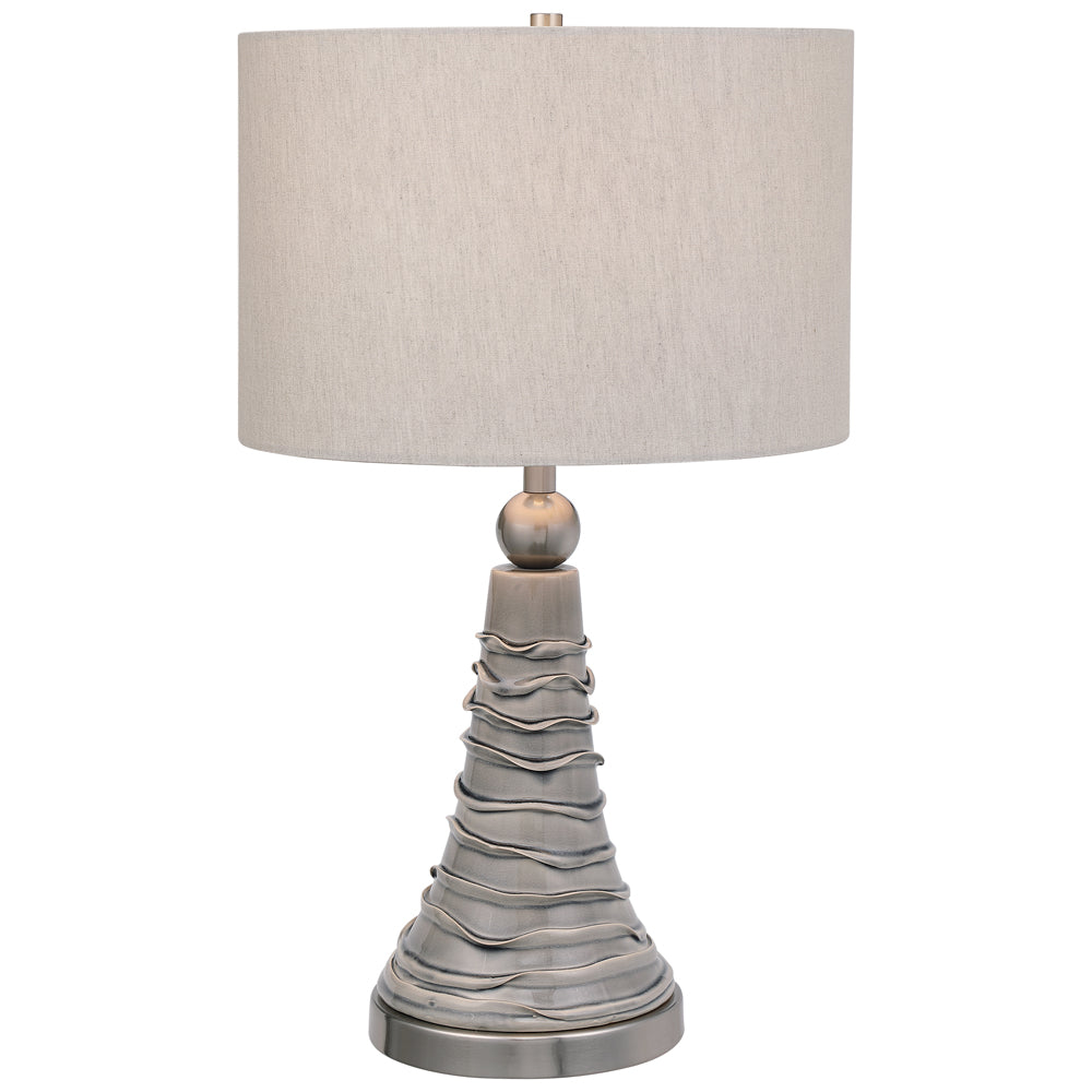 Home Decor Dove Gray Ceramic Table Lamp