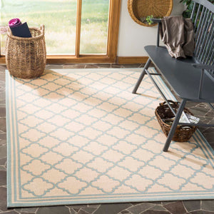 Safavieh Linden 100 Rug Collection LND121L - Cream / Aqua