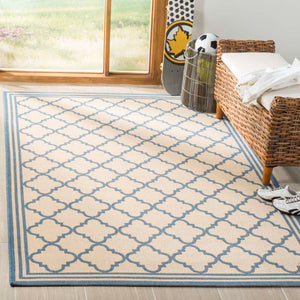 Safavieh Linden 100 Rug Collection LND121N - Cream / Blue