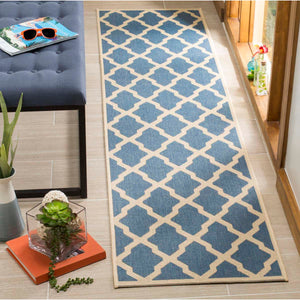 Safavieh Linden 100 Rug Collection LND122M - Blue / Creme