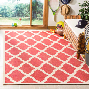 Safavieh Linden 100 Rug Collection LND122Q - Red / Creme