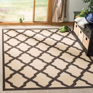 Safavieh Linden 100 Rug Collection LND122U - Creme / Brown