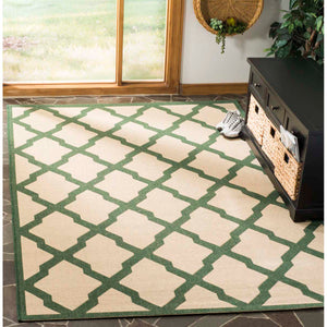 Safavieh Linden 100 Rug Collection LND122W - Cream / Green