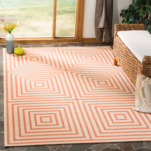 Safavieh Linden 100 Rug Collection LND123R - Cream / Rust