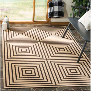 Safavieh Linden 100 Rug Collection LND123U - Creme / Brown