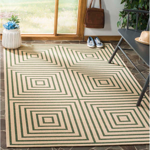Safavieh Linden 100 Rug Collection LND123W - Cream / Green