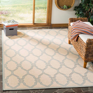 Safavieh Linden 100 Rug Collection LND124L - Cream / Aqua