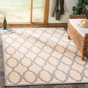 Safavieh Linden 100 Rug Collection LND124N - Cream / Blue