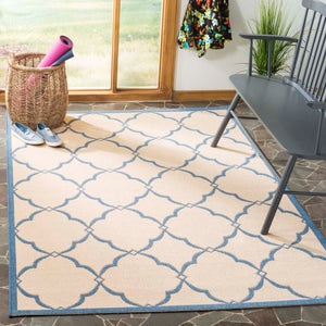 Safavieh Linden 100 Rug Collection LND125N - Cream / Blue