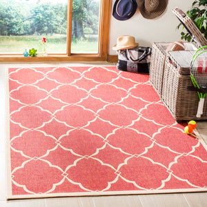 Safavieh Linden 100 Rug Collection LND125Q - Red / Creme