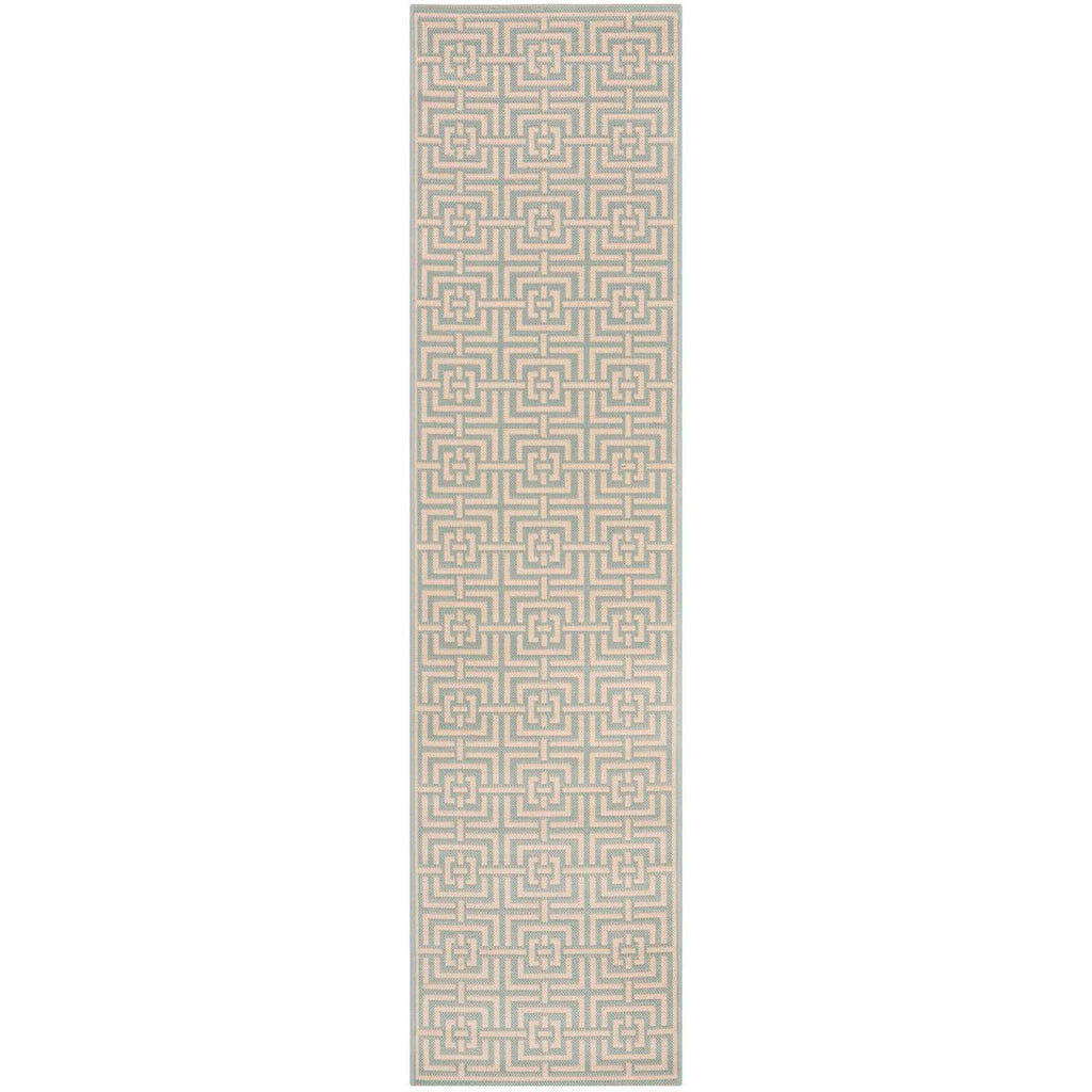 Safavieh Linden Rug Collection: LND128K - Aqua / Cream
