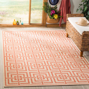 Safavieh Linden 100 Rug Collection LND128R - Cream / Rust