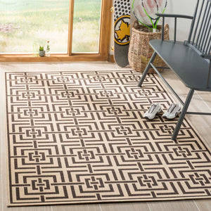 Safavieh Linden 100 Rug Collection LND128U - Creme / Brown