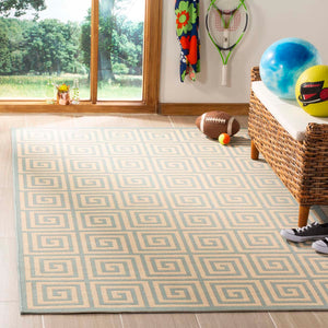 Safavieh Linden 100 Rug Collection LND129L - Cream / Aqua