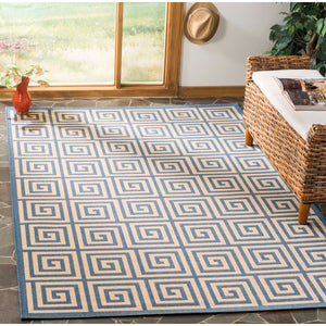 Safavieh Linden 100 Rug Collection LND129N - Cream / Blue