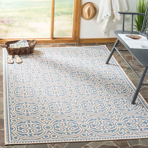 Safavieh Linden 100 Rug Collection LND134N - Cream / Blue