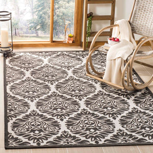 Safavieh Linden 100 Rug Collection LND135A - Light Grey / Charcoal
