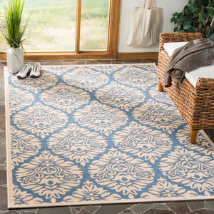 Safavieh Linden 100 Rug Collection LND135M - Blue / Creme