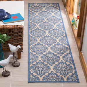 Safavieh Linden 100 Rug Collection LND135N - Cream / Blue