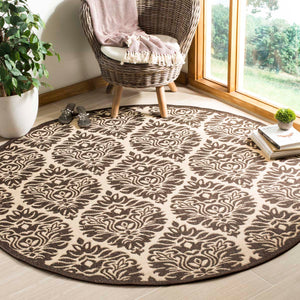 Safavieh Linden 100 Rug Collection LND135U - Creme / Brown