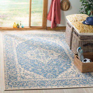 Safavieh Linden 100 Rug Collection LND137M - Blue / Creme