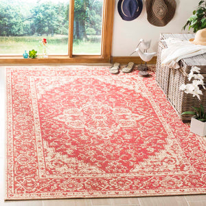 Safavieh Linden 100 Rug Collection LND137Q - Red / Creme