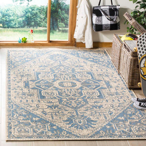 Safavieh Linden 100 Rug Collection LND138M - Blue / Creme