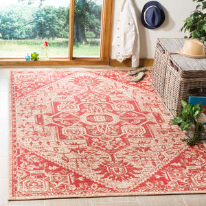 Safavieh Linden 100 Rug Collection LND138Q - Red / Creme
