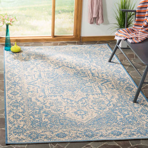 Safavieh Linden 100 Rug Collection LND139N - Cream / Blue