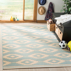 Safavieh Linden 100 Rug Collection LND171L - Cream / Aqua