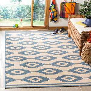 Safavieh Linden 100 Rug Collection LND171M - Blue / Creme