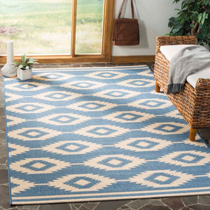 Safavieh Linden 100 Rug Collection LND171N - Cream / Blue