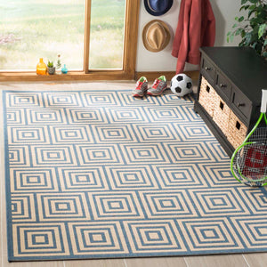 Safavieh Linden 100 Rug Collection LND173N - Cream / Blue