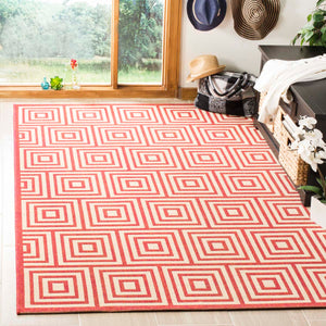 Safavieh Linden 100 Rug Collection LND173Q - Red / Creme