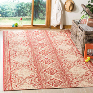 Safavieh Linden 100 Rug Collection LND174Q - Red / Creme