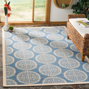 Safavieh Linden 100 Rug Collection LND176M - Blue / Creme
