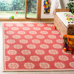Safavieh Linden 100 Rug Collection LND181Q - Red / Creme
