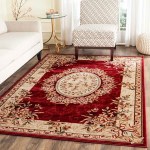 Safavieh Lyndhurst Rug Collection LNH328C - Red / Ivory