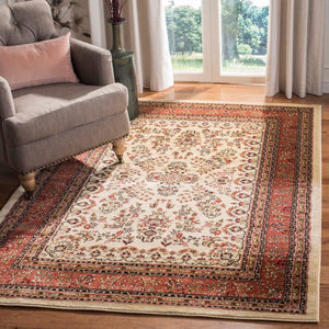 Safavieh Lyndhurst Rug Collection LNH331R - Ivory / Rust