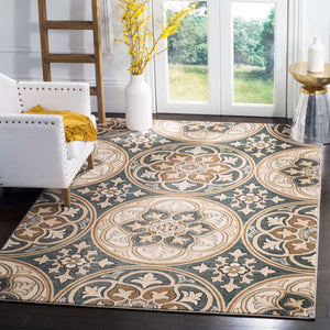 Safavieh Lyndhurst Rug Collection LNH341C - Slate Blue / Beige