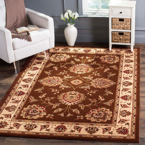 Safavieh Lyndhurst Rug Collection LNH555-2512 - Brown / Ivory