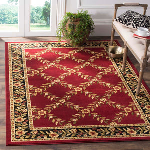 Safavieh Lyndhurst Rug Collection LNH557-4090 - Red / Black