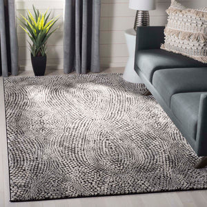 Safavieh Lurex 100 Rug Collection LUR185Z - Black / Light Grey