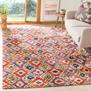 Safavieh Luxor Rug Collection LUX161A - Purple / Rust