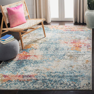 Safavieh Luxor Rug Collection LUX308A - Ivory / Blue