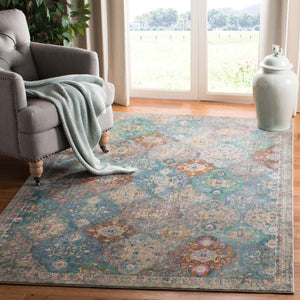 Safavieh Luxor Rug Collection LUX329A - Ivory / Turquoise