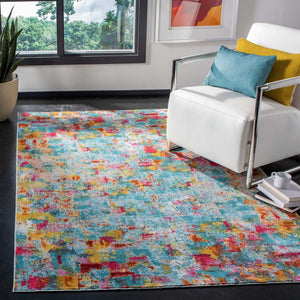 Safavieh Luxor Rug Collection LUX332J - Aqua / Fuchsia