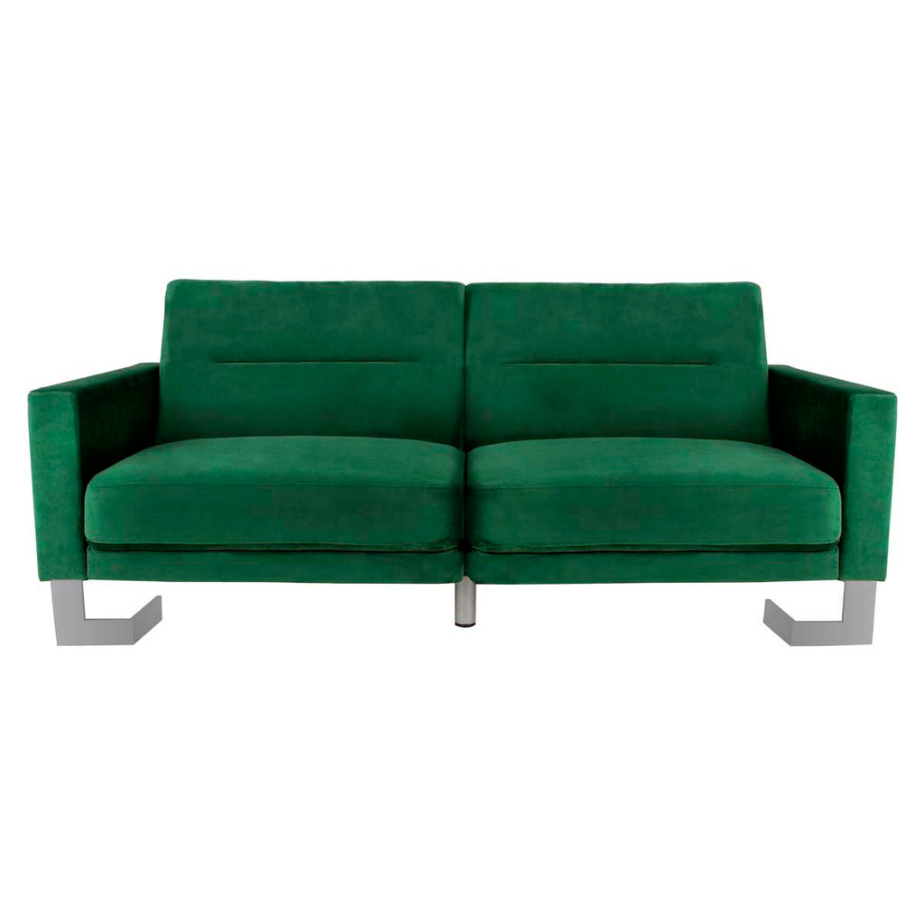 Safavieh Tribeca Foldable Sofa Bed - Emerald / Steel