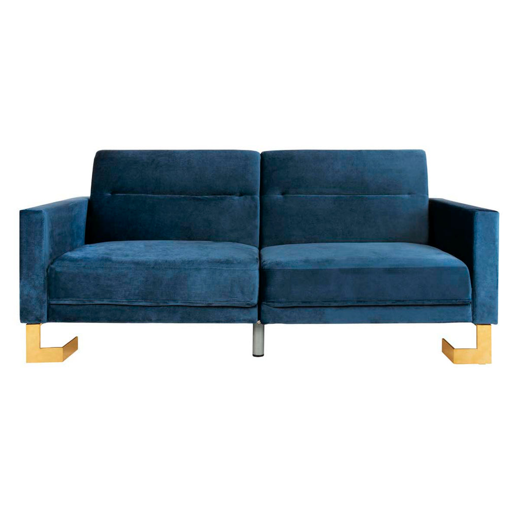 Safavieh Tribeca Foldable Sofa Bed - Navy / Brass