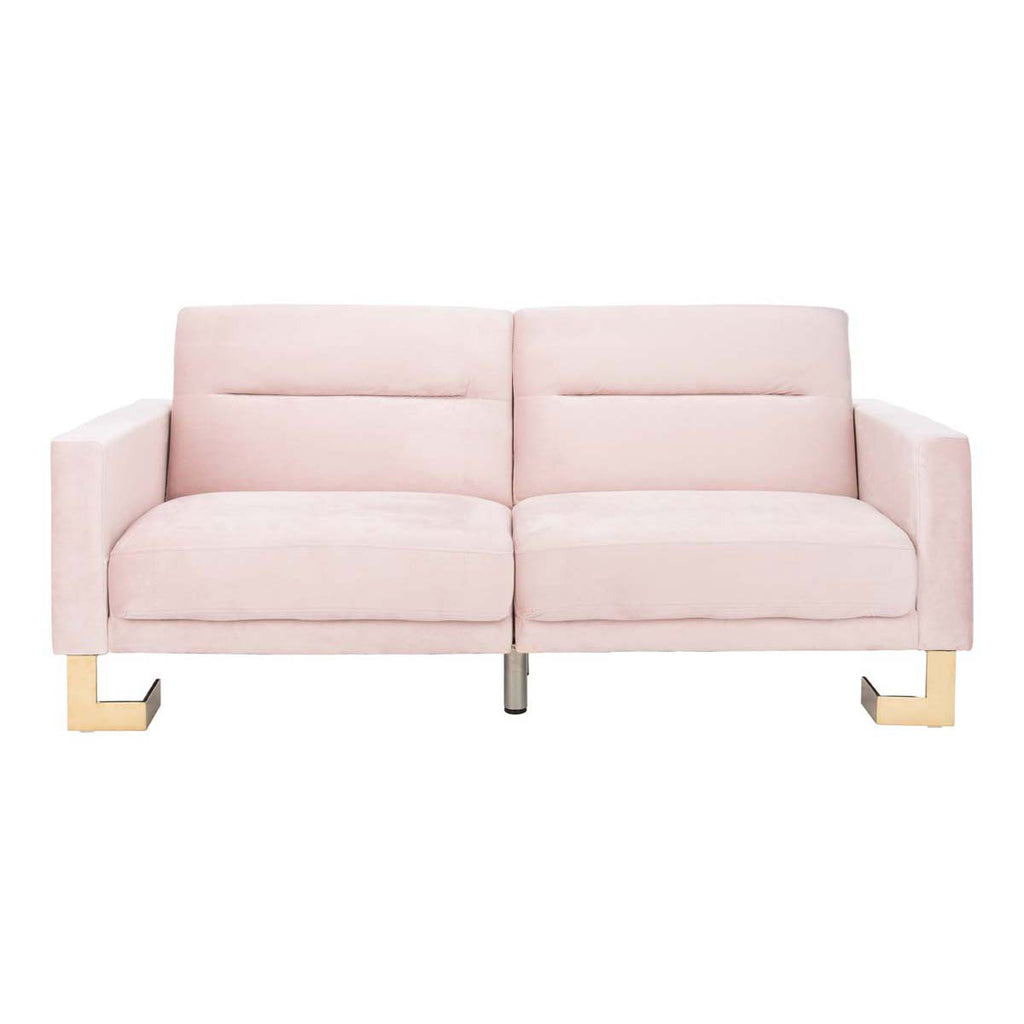 Safavieh Tribeca Foldable Sofa Bed - Blush / Brass